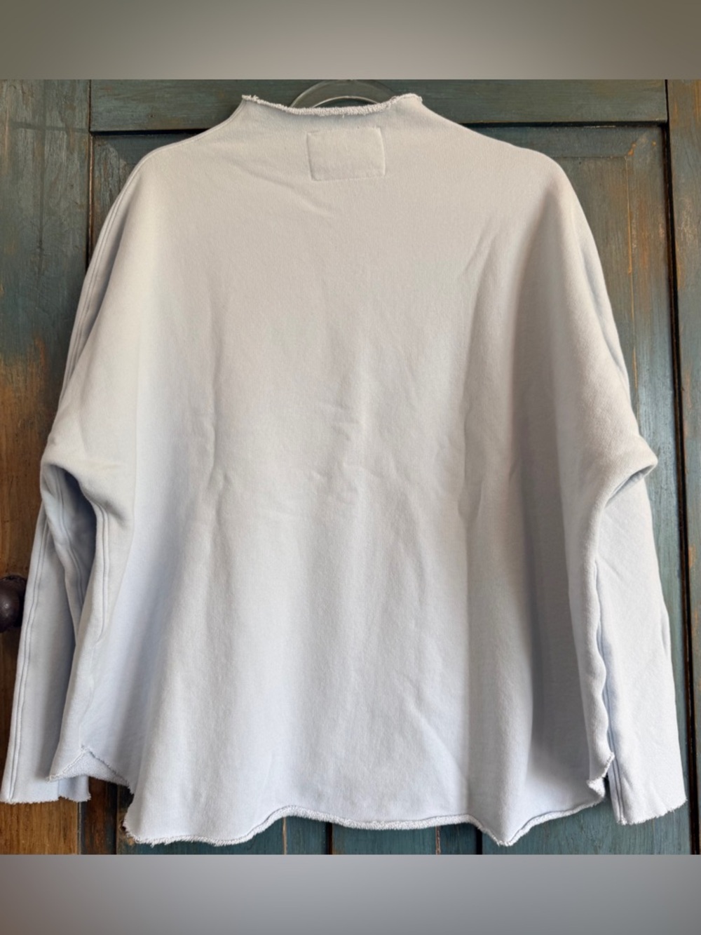 NWOT Frank and Eileen M Shirting Light Blue Triple Fleece Anna never worn - Picture 3 of 7